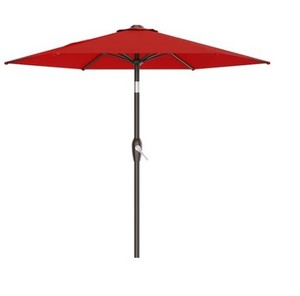 lot 1320 image: Outdoor picnic umbrella red adjustable opening