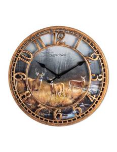 lot 1404 image: WANGIRO 12 Inch Farmhouse Wall Clock, Antique Copper