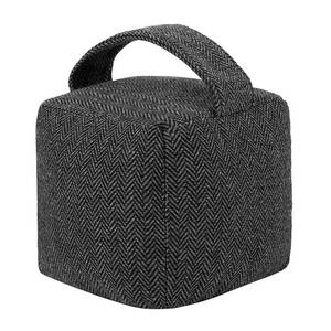 lot 1415 image: A 4.4 lbs Heavy-Duty Door Stopper with Handle, Decorative Fabric Door Stopper