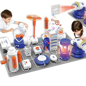 lot 1439 image: Science STEM Kits for Kids, Electronics Exploration Kit, 66 Pcs DIY Circuit Parts, Over 1200 Projects, STEM Educational Toy Gifts for Kids Boys Girls Ages 3 4 5 6 7 8 9 10 11 12, Color Project Manual