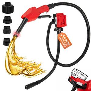 lot 1464 image: Vierkate Cordless 5.0GPM Gas Pump with Auto��Stop& Hand Nozzle, Compatible with DeWalt 20V & Milwaukee 18V, 51 Hose, Vertical��Use for Gasoline, Diesel, Oil, (Bare��Tool)