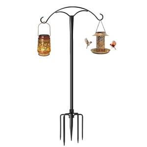 lot 1471 image: 70 Inch Shepherds Hooks for Outdoor,Heavy Duty Shepherds Hooks for Outdoor with 5 Prong Base, Adjustable Stand Hanger for Garden Plant, Hummingbird Feeder, Lantern, Hanging Wedding Decor (1 Pack)