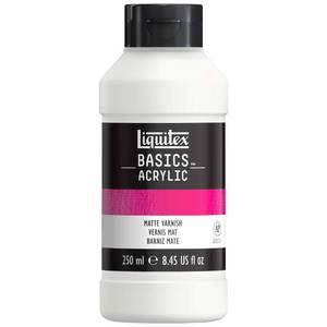 lot 2054 image: Liquitex BASICS Matte Varnish, 250ml (8.4oz) Bottle