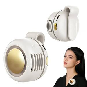 lot 2065 image: Portable Fan,Clip On Waist Bladeless, Ultra-Quiet Personal Mini Neck Fan