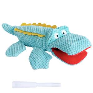 lot 2076 image: SCHITEC Squeaky Dog Toys, Crinkle Plush Water Bottle Toy with No Stuffing Body, Interactive Squawking Pet Chew Toy for Puppy Small Medium Large Dogs