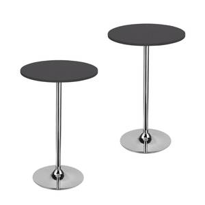 lot 2098 image: mylacerhome 2 Pack Fitted Tablecloth Round 24 Inch Grey Table Cloth