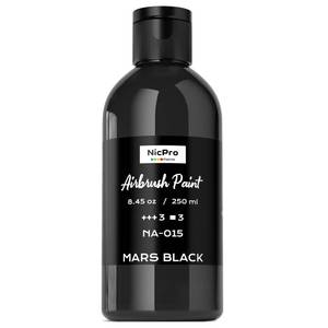 lot 2117 image: Nicpro Black Large Airbrush Paint 8.45oz, Ready to Spray Opaque Water-Based