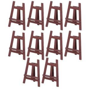lot 2120 image: BTIHCEUOT Wooden Dollhouse Accessories, Dollhouse Miniatures, 10 Pcs Dollhouse Easel Detail Design Sturdy Pinewood Multi Purpose Miniature Painting Easel for 112 16 Scale