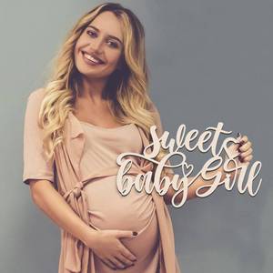 lot 2135 image: Tradder Sweet Baby Shower Wood Sign for Decorations Hanging Baby Shower Sign for Newborn Gender Reveal 1st Birthday Party Photo Booth Props Door Decorations(Girl)