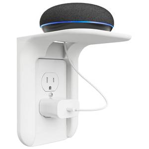 lot 2172 image: WALI Outlet Shelf Wall Holder, Bathroom Shelf for Smart Home Decor
