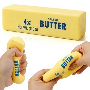 lot 2182 image: Butter Squishy- TPR Outer Layer Filled with Cream Slow Rising Fidget Toys, Butter Style Stress Ball Anxiety Relief Toy for Adults Boys Girls, Sensory Toys for Kids with Autism (Not Foam)