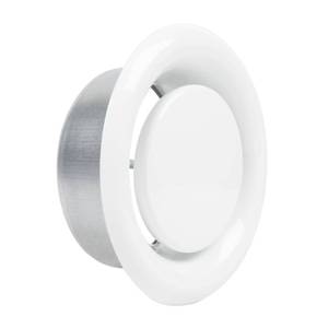 lot 2188 image: FRESH SPEED 6-Inch Round Ceiling Air Vent Cover Exhaust Diffuser White