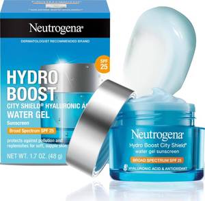 lot 2195 image: Neutrogena Hydro Boost City Shield Water Gel Face Moisturizer SPF 25 1.7 oz