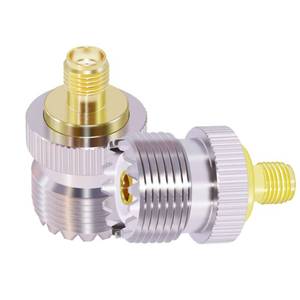 lot 2209 image: CNARIO 2PCS PL259 Female to SMA Female, SO239 to SMA CB Antenna Connector