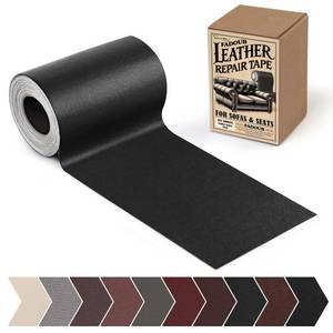 lot 2269 image: Fadoub Leather Repair Patch, Self Adhesive Leather Repair Tape Kit Black