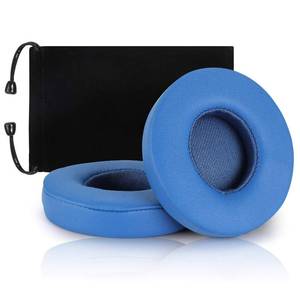 lot 2278 image: Replacement Earpad Cover, Ear Cushion Pads Compatible with Solo 2.0 3.0 Headphones by Dr. DRE 1 Pair (Blue)