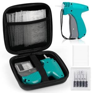 lot 2292 image: Price Tag Gun for Clothes, Retail Clothing Attacher Tagging Gun, Green