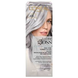 lot 2299 image: L��Oreal Paris Le Color Gloss One Step In-Shower Toning Hair Gloss, Neutralizes Brass, Conditions & Boosts Shine, Silver, 4 Ounce