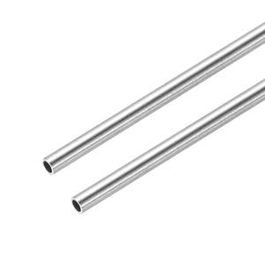 lot 2303 image: MECCANIXITY 316L Stainless Steel Capillary Tube, OD 2mmx0.5mm Wall Thickness 305mm L Seamless Straight Stainless Pipe Metal Tubing for ConstructionIndustry MachineryCrafting,Pack of 2
