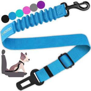 lot 2306 image: COOYOO Dog Seat Belt, Durability Retractable Dog Car Harness Adjustable Dog Seat Belt for Vehicle Nylon Pet Safety Seat Belts Heavy Duty & Elastic