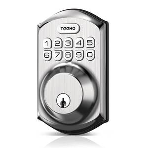 lot 2319 image: TEEHO TE001 Keyless Entry Deadbolt with Keypad for Front Door, Satin Nickel