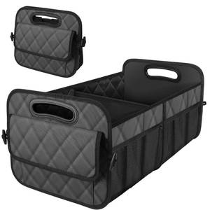 lot 2336 image: Deosk Trunk Organziers and Storage with Reinforced Handles,Car Accessories for WomenMen 50L Waterproof Polyester Trunk Organzier for CarSUVMinivanTruck(Medium,Charcoal)