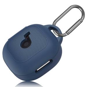 lot 2339 image: PUCGUE for Anker Soundcore P40i Case Cover, Soft Silicone Case for Soundcore P40i, Shockproof Protective Skin Cover for Anker P40i with Carabiner, Front LED&Logo Visible (Blue)