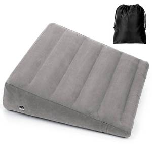 lot 2349 image: USHMA Inflatable Wedge Pillow for Sleeping, Portable Travel Wedge Pillow for Sitting in Bed, Inflatable Wedge Pillows for Travel, Blow Up Under Knee Pillow