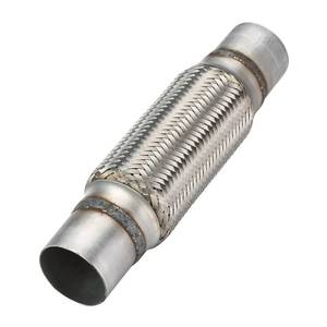 lot 2351 image: Autarboor Exhaust Flex Pipe, 2.25x 8Stainless Steel Heavy Duty Exhaust Flex Pipe, Double Braid Exhaust Flex Tube, Overall Length 12