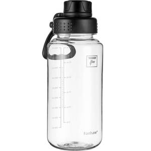 lot 2373 image: Fanhaw 32 oz Clear BPA-Free Tritan Water Bottle with Fast-Flow Spout Lid, BPA-Free & Leak-Proof Wide-Mouth Reusable Bottle for Gym, School & Office, Back to School Essentials (Clear&Black)