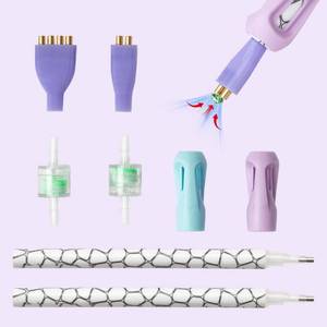 lot 2389 image: Ergonomic Diamond Painting Pen with 4 Tips, 11-Piece 5D Dotting Pen Kit with Accessories, Ideal Tool for Beginners, Suitable for Diamond Art and Nail DIY
