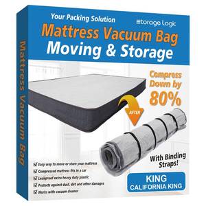 lot 5064 image: Foam Mattress Vacuum Bag with 4 Adjustable Straps, KingCalifornia-King