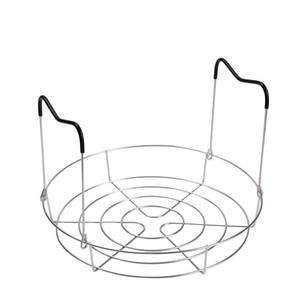 lot 5070 image: OYWOBET 12in Stainless Steel Canning Rack, Heat Resistant Silicone Handles