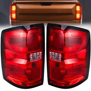 lot 5089 image: Rear Tail Light Assembly for 2014-2019 Chevy Silverado 1500 Tail Lights