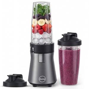 lot 5091 image: iCucina Smoothie Blender, Personal Blender for Shakes and Smoothies, 700W Pulse Technology Single Serve Blenders with 2 x 28oz Protable Cups for Ice Crush, Frozen Fruit Drinks