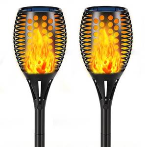 lot 5118 image: Aityvert Flickering Flame Solar Torch Lights Outdoor, 43 Tall, 2 Pack