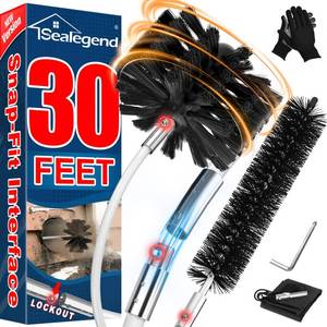 lot 5135 image: Sealegend 30Ft Dryer Vent Cleaner Kit, Flexible Lint Remover