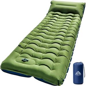 lot 5140 image: FUN PAC Camping Sleeping Pad,Ultralight Camping Mattress with Pillow, Built-in Foot Pump Inflatable Sleeping Pad Compact for Camping,Backpacking, Hiking,Traveling