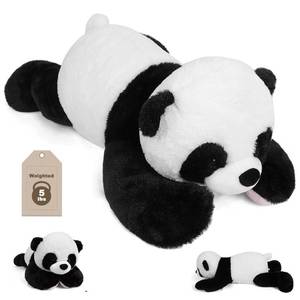 lot 5150 image: JellyMallow 5 lbs 24 Weighted Stuffed Animals Panda Plushie Pillow