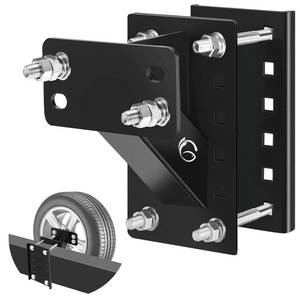lot 5163 image: GADFISH Spare Tire Carrier,Spare Tire Mount Boat Trailer Carrier Bracket,Heavy Duty Lock Holder,Fits 4 & 5 & 6 Lugs Trailer Wheels on 4, 4.5, 4.75, 5 and 5.5 Bolt Patterns,Holds up to 150 Lbs