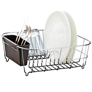 lot 5164 image: Neat-O Deluxe Chrome-Plated Steel Small Dish Drainers (Black)