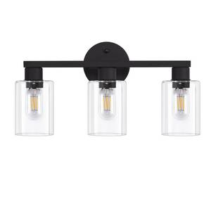 lot 5172 image: DIDUIO Black Bathroom Light Fixtures 3-Light Bathroom Vanity Light