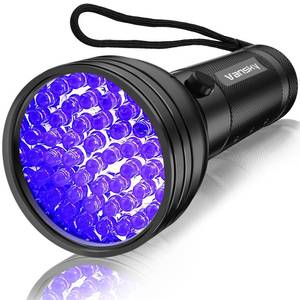 lot 6160 image: Vansky UV Flashlight Black Light, 51 LED Blacklight Pet Urine Detector for DogCat Urine, Dry Stains, Bed Bug, Resin Curing, Scorpions Finder