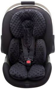 lot 6195 image: Pro Goleem Infant Car Seat Insert, Baby Head Neck Body Support, Soft Minky Newborn Car Seat Insert, 2-in-1 Reversible, Boys and Girls, Black