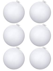 lot 6196 image: Bencailor 6 Pcs Mini White Beach Balls 3.5 Inch Small Inflatable Beach Ball Blow up Tiny Toy for Swimming Pool Summer Party Water Game Outdoor Birthday Decoration