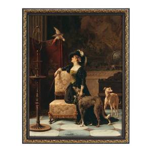 lot 6200 image: TWING 11x14 Picture Frame,Ornate Vintage 11x14 Frame,Black Gold,1 Pack