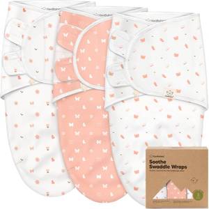 lot 6212 image: KeaBabies 3-Pack Organic Baby Swaddles for Newborns (Butterflies, 0-3M)