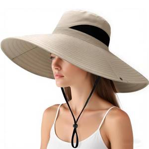 lot 6213 image: Herolland Safari Sun Hat for Men and Women UV Protection UPF 50 Hiking, Gardening, Fishing Super Wide Brim Khaki 01