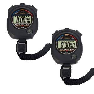 lot 6237 image: Pgzsy 2 Pack Multi-Function Electronic Digital Sport Stopwatch Timer, Large Display with Date Time and Alarm Function,Suitable for Sports Coaches Fitness Coaches and Referees,Pgzsy