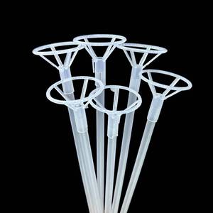 lot 6246 image: Balloon Sticks with Cups 30 Packs,16inch Long Clear Bobo Balloon Holder for Wedding Birthday,Party,Anniversary,Baby Shower(Clear)